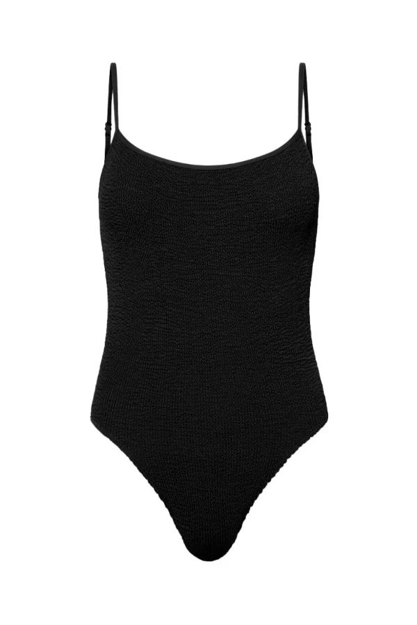 Fashion Bond-Eye Swim Low Palace One Piece - Black