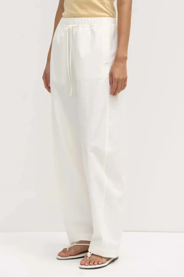 New Assembly Label Loxley Cotton Blend Poplin Pant - White