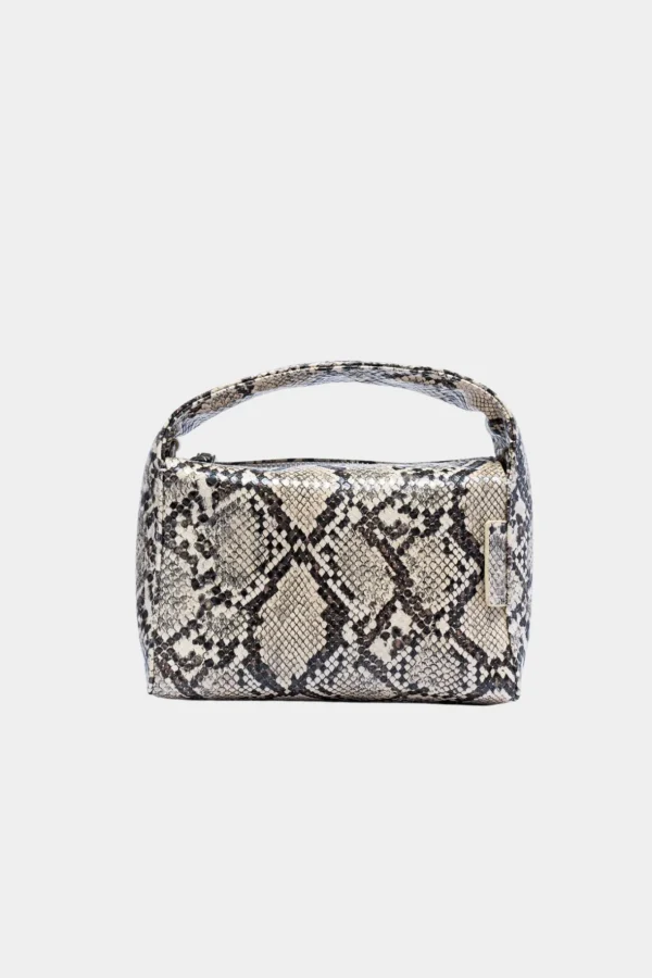 Outlet Brie Leon Luca Mini Bag - Beige Python
