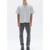 Outlet Assembly Label Lucas Cotton Short Sleeve Tee - Grey Marle