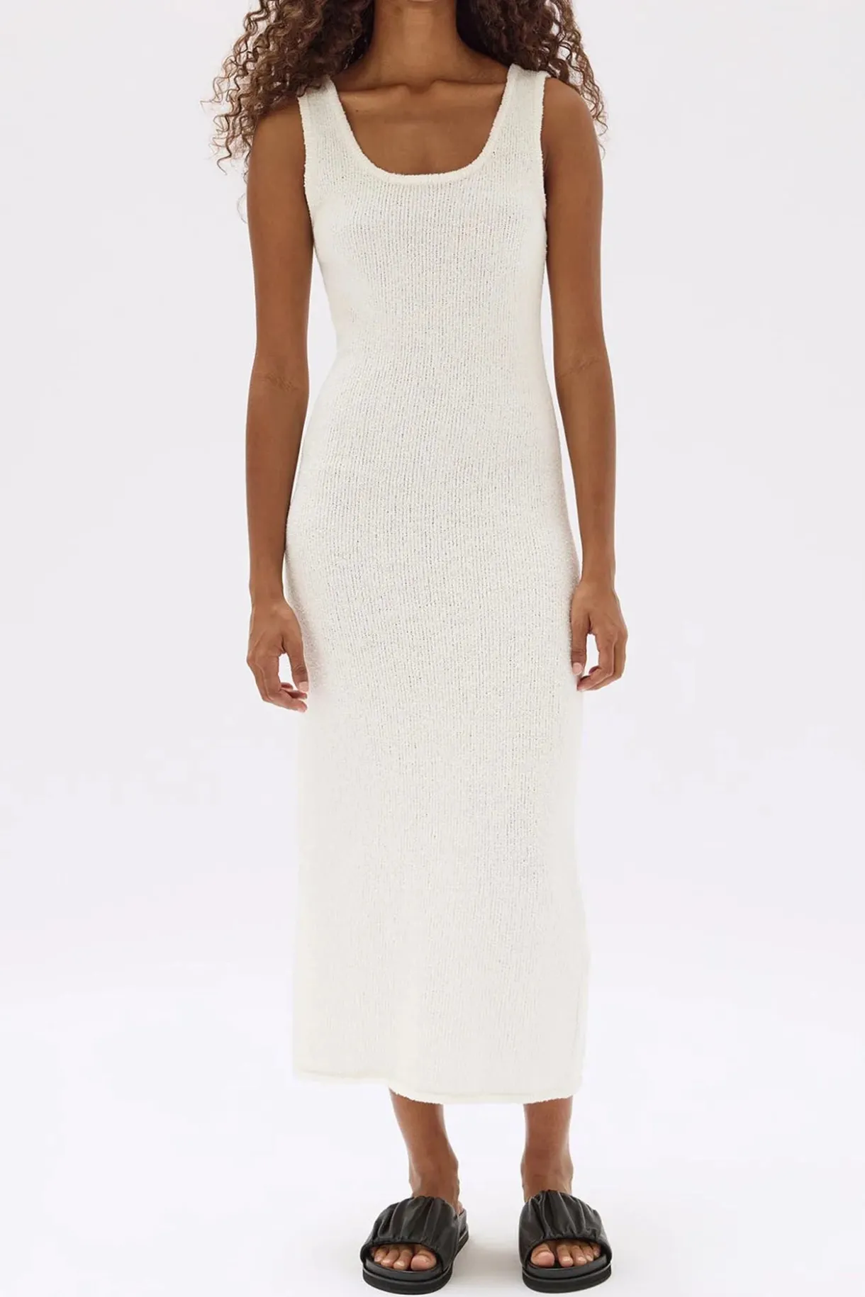 lucinda_boucle_knit_maxi__0.webp Outlet Assembly Label Lucinda Boucle Knit Maxi Dress - Cream