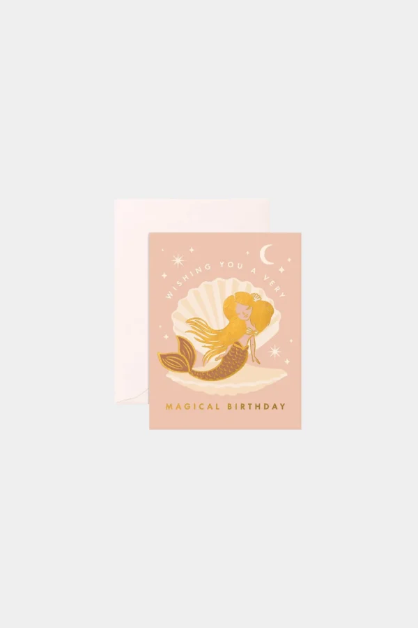 Clearance Fox u0026 Fallow Magical Mermaid Greeting Card