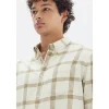 Best Assembly Label Manny Check Sleeve Shirt - Cream / Tan Check