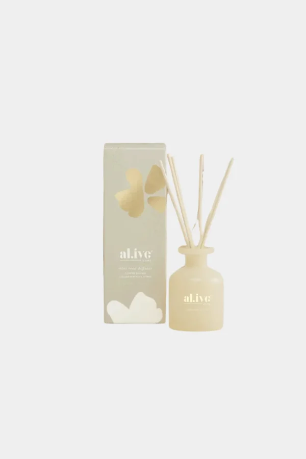 Discount Al.ive Body Mini Reed Diffuser - Golden Wattle & Citrus
