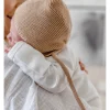 Hot Woven Kids Newborn Bonnet - Mocha