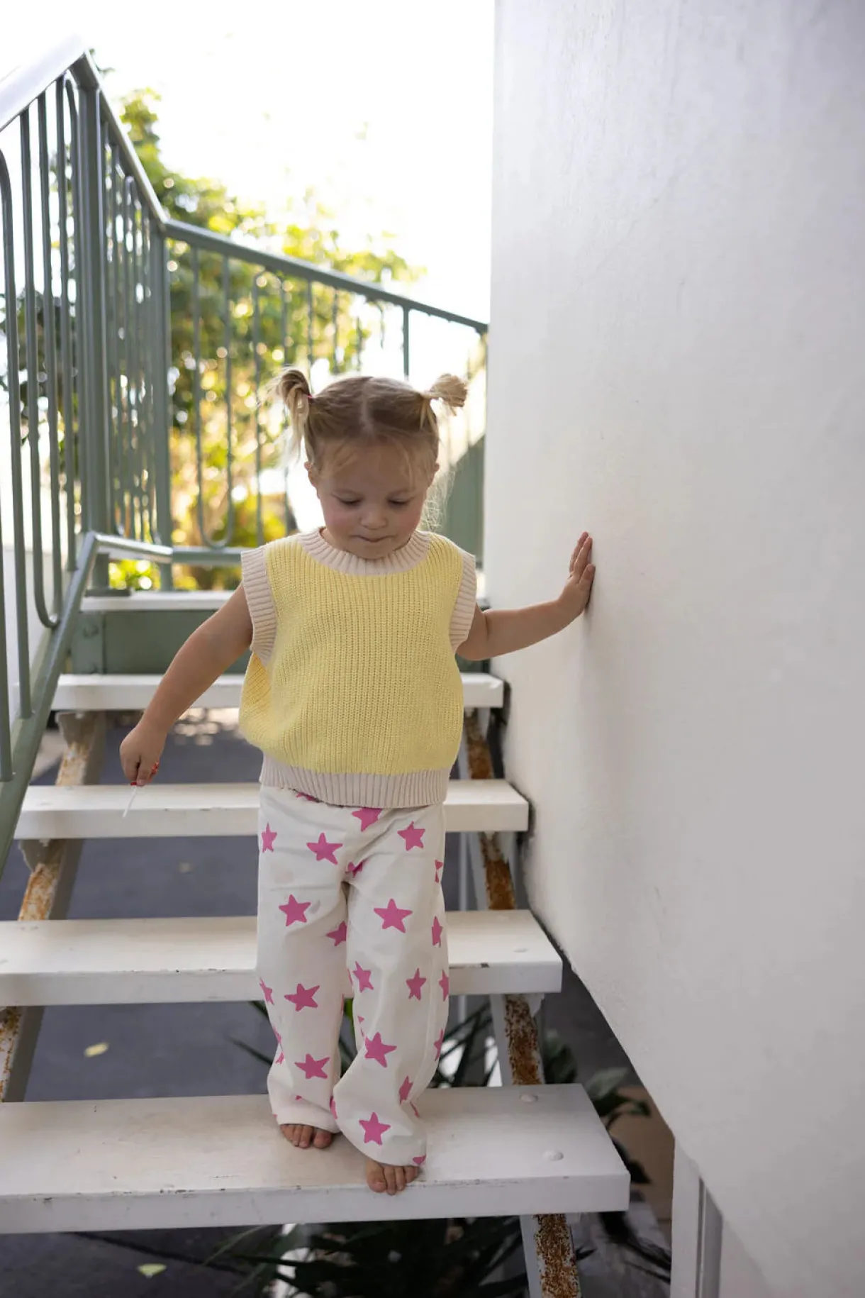 ninch_pants__pink_stars_0.webp Outlet Sunday Siblings Ninch Pants - Pink Stars