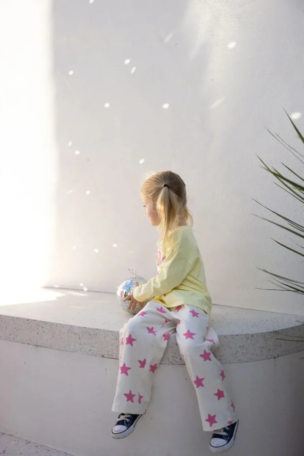 Outlet Sunday Siblings Ninch Pants - Pink Stars