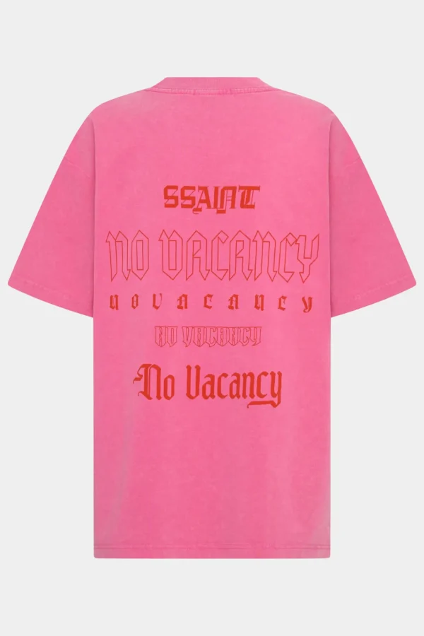 New SSAINT No Vacancy Tee - Dark Pink