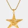 Clearance We Are Emte Oceanic Necklace in 18k Gold Plated