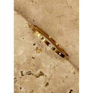 Clearance Love From Lilou Odette Bangle - Gold