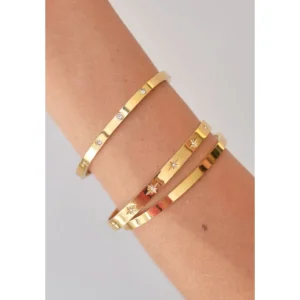 Clearance Love From Lilou Odette Bangle - Gold
