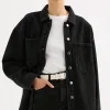 Online Nude Lucy Organic Denim Overshirt - Vintage Black