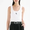 Outlet Nude Lucy Organic Emblem Singlet - White
