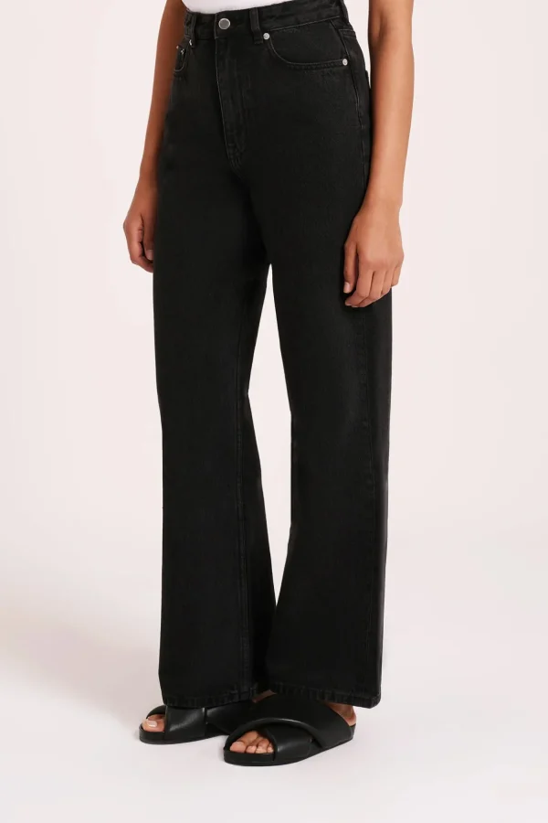Fashion Nude Lucy Organic Relaxed Leg Jean - Vintage Black