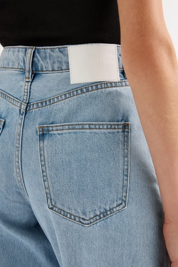 Outlet Nude Lucy Organic Relaxed Leg Jean - 90's Blue Wash