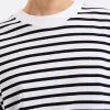 Discount Nude Lucy Organic Stripe Boyfriend Tee - Black Stripe