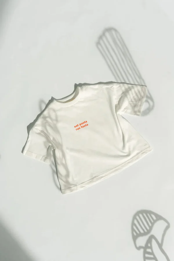 New Lenn Label Pasta Tee - White