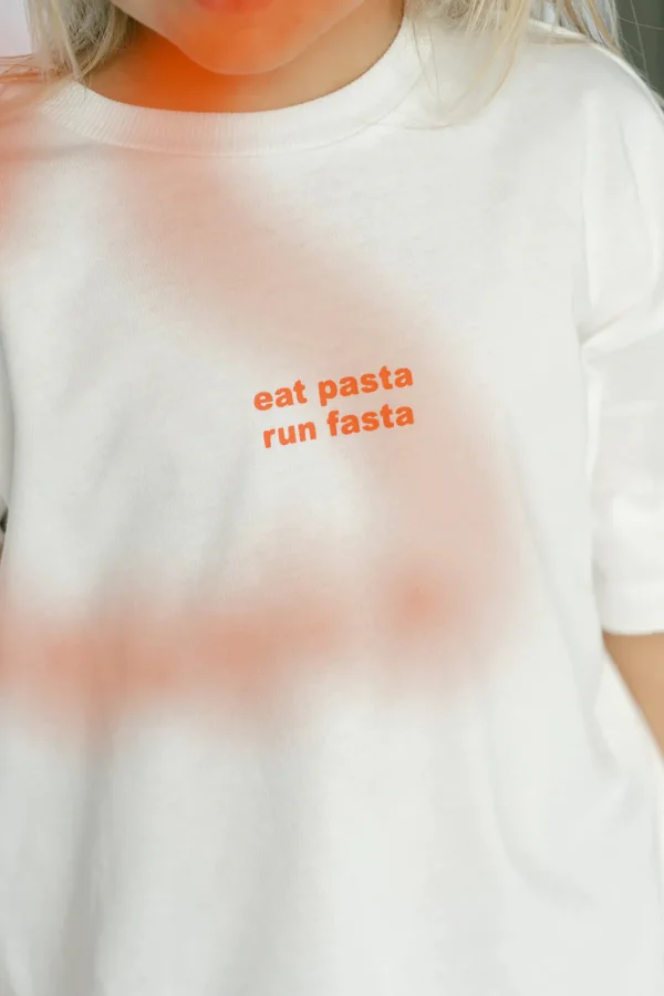 New Lenn Label Pasta Tee - White