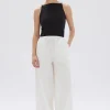 New Assembly Label Philipa Poplin Pant - White
