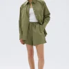 Clearance Assembly Label Philipa Poplin Short - Pandan