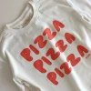 Discount Golden Children Pizza Mid Sleeve Tee - Eggnog