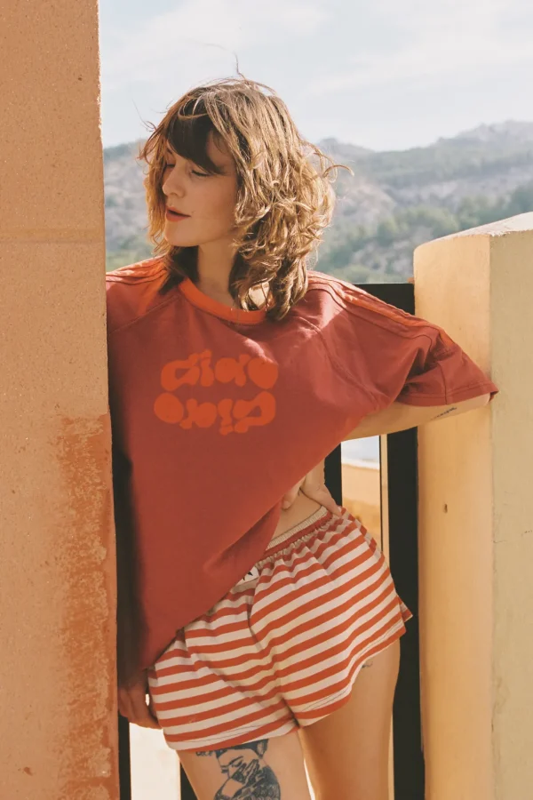 Best Ciao Ciao Pomodoro Stripe Aria Short
