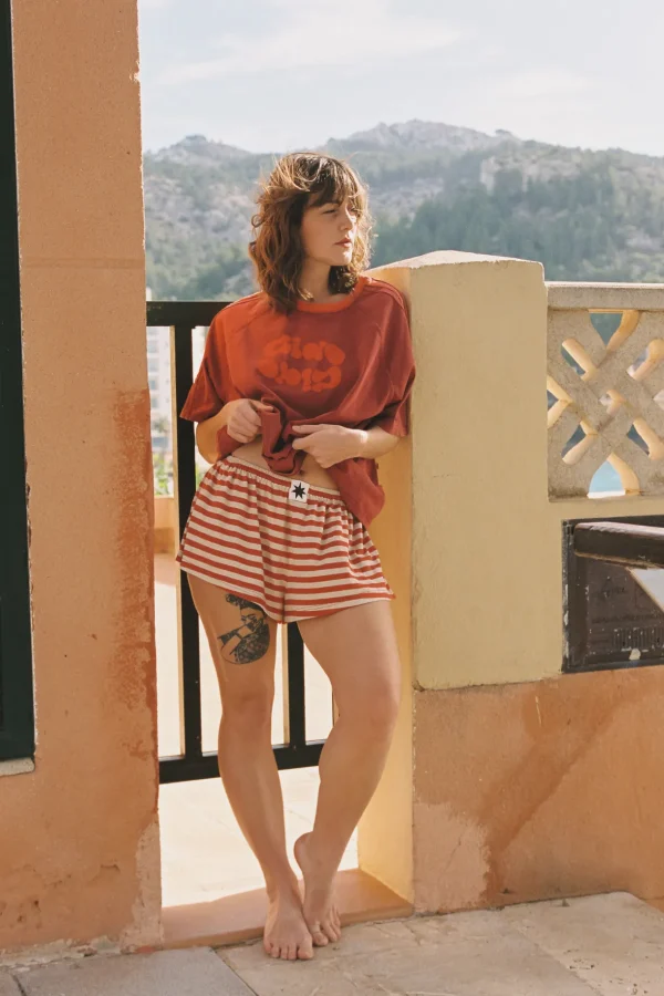 Best Ciao Ciao Pomodoro Stripe Aria Short