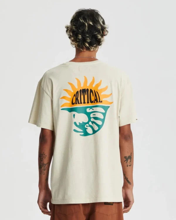 Online The Critical Slide Society Reflection Tee - Bone