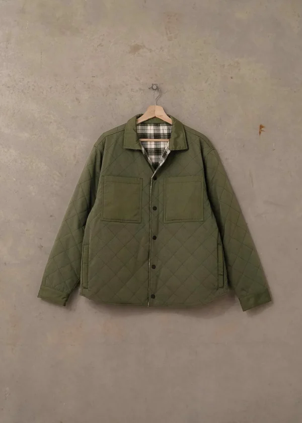 Online Mctavish Reversible Quilted Jacket - Green Multi