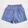 Online Milky Designs Rib Short - Blue Stripe