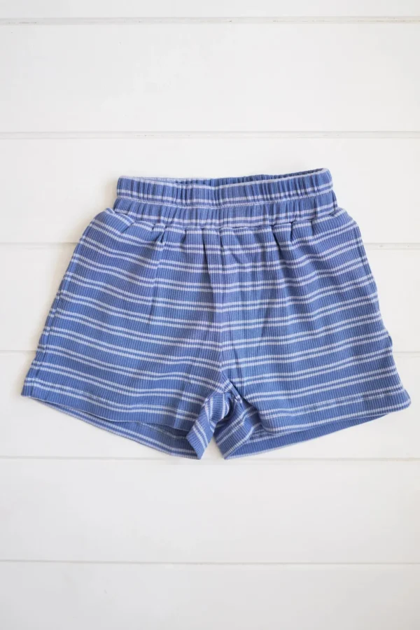 Online Milky Designs Rib Short - Blue Stripe