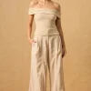 Online Mon Renn Ripple Top - Neutral Stripe