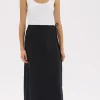 Hot Assembly Label Roma Linen Wrap Skirt - Black
