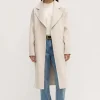 Sale Assembly Label Sadie Single Breasted Wool Coat - Oat Marle