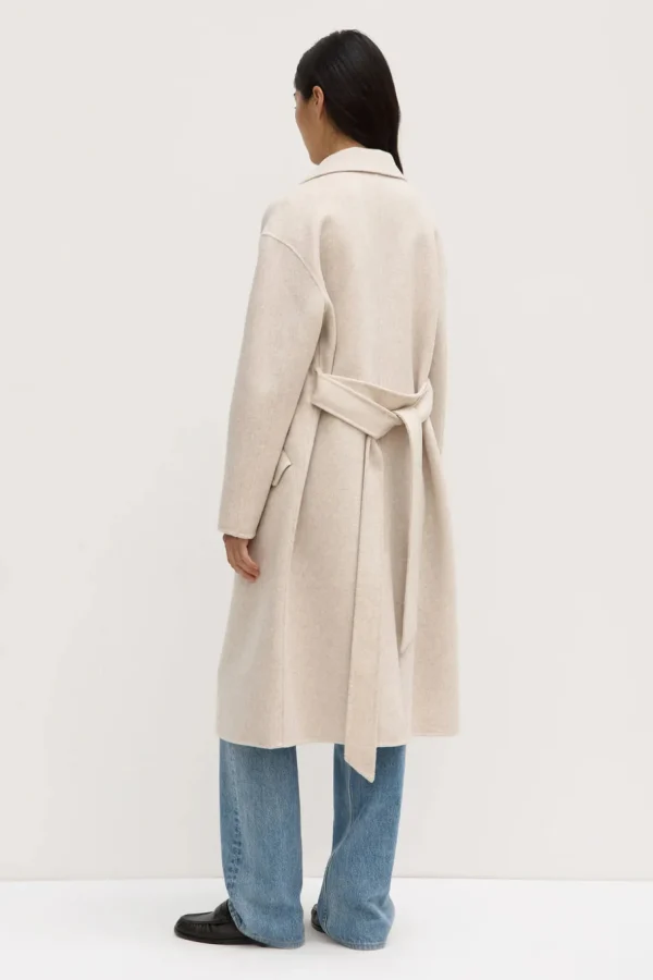 Sale Assembly Label Sadie Single Breasted Wool Coat - Oat Marle