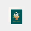 Clearance Fox u0026 Fallow Sending You Love Vase Greeting Card