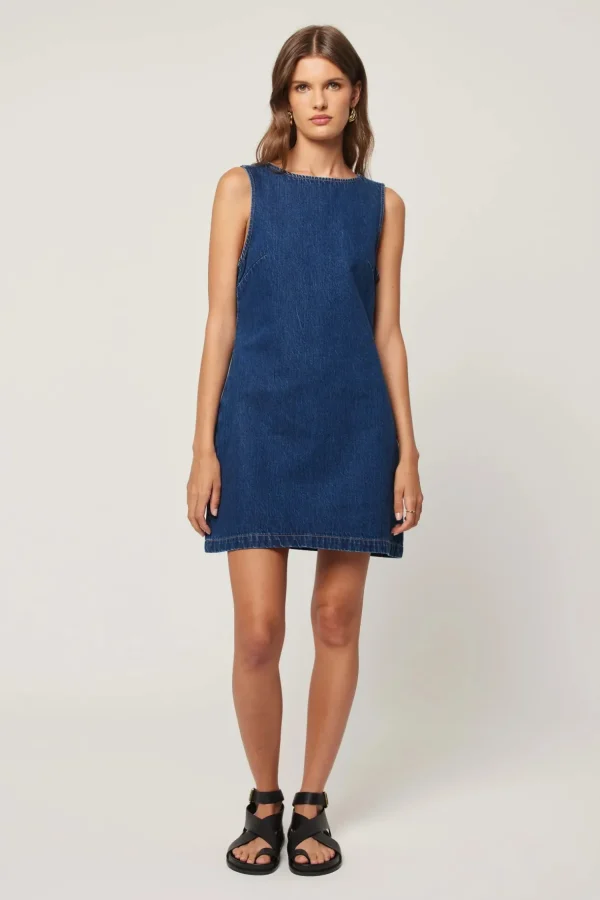 Online Rollas Shift Dress - Deep Blue