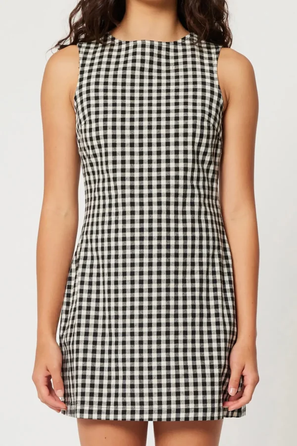 Outlet Rollas Shift Dress - Gingham