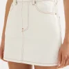 Fashion Nude Lucy Sia Denim Mini Skirt - Salt