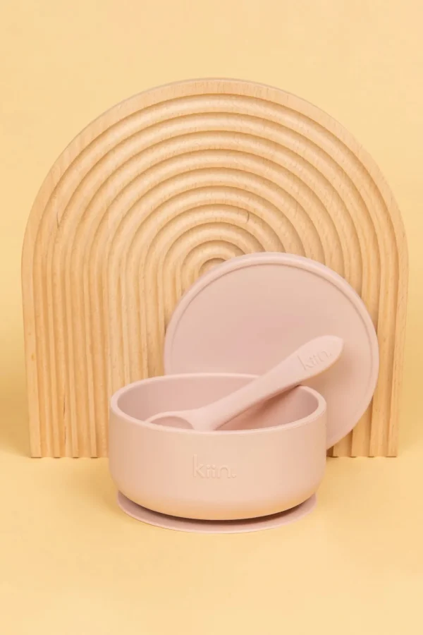 Discount Kiin Silicone Suction Bowl with lid + Spoon Set