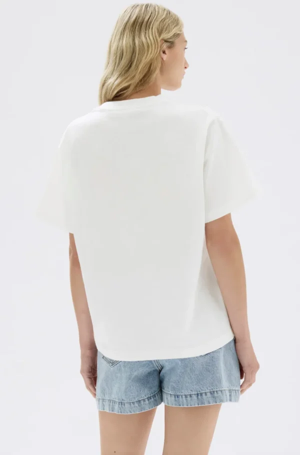 Discount Assembly Label Slub Short Sleeve Tee - White