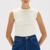Online Assembly Label Soleil Cotton Tank - Cream