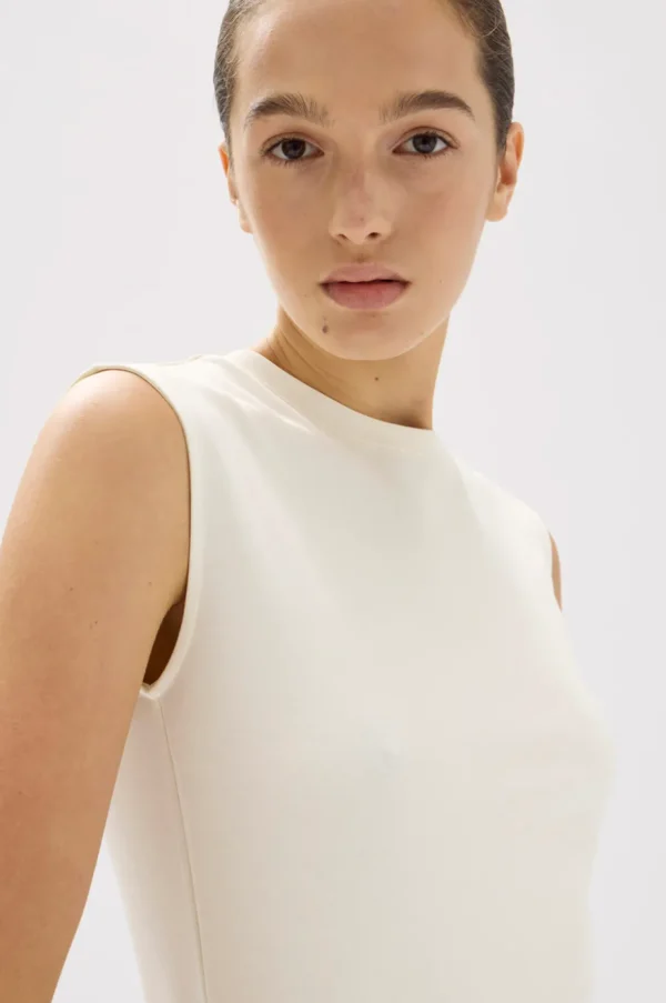 Online Assembly Label Soleil Cotton Tank - Cream