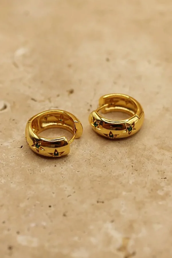 Fashion Love From Lilou Stella Earrings - Emerald