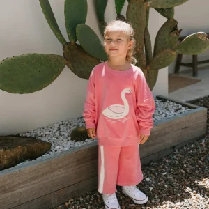 Best Golden Children Swan Wide Leg Pant - Meringue Pink