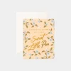 Fashion Fox u0026 Fallow Sweat Pea Broderie Greeting Card