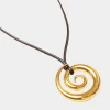 Online We Are Emte Swirl Pendant Necklace in Gold