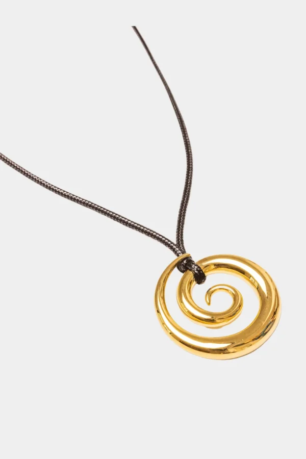 Online We Are Emte Swirl Pendant Necklace in Gold