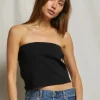 Hot Perfect White Tee Talula Blondie Tube Top - Black