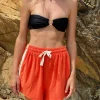 Online Atmosea Terry Towelling Short - Coral